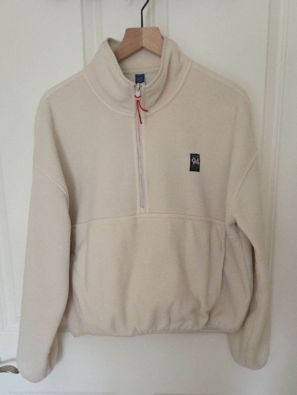 Old Navy Cream Fleece Half Zip